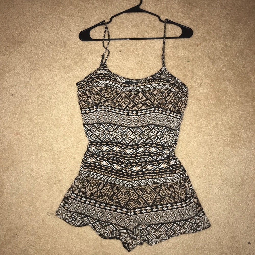 Tribal print romper